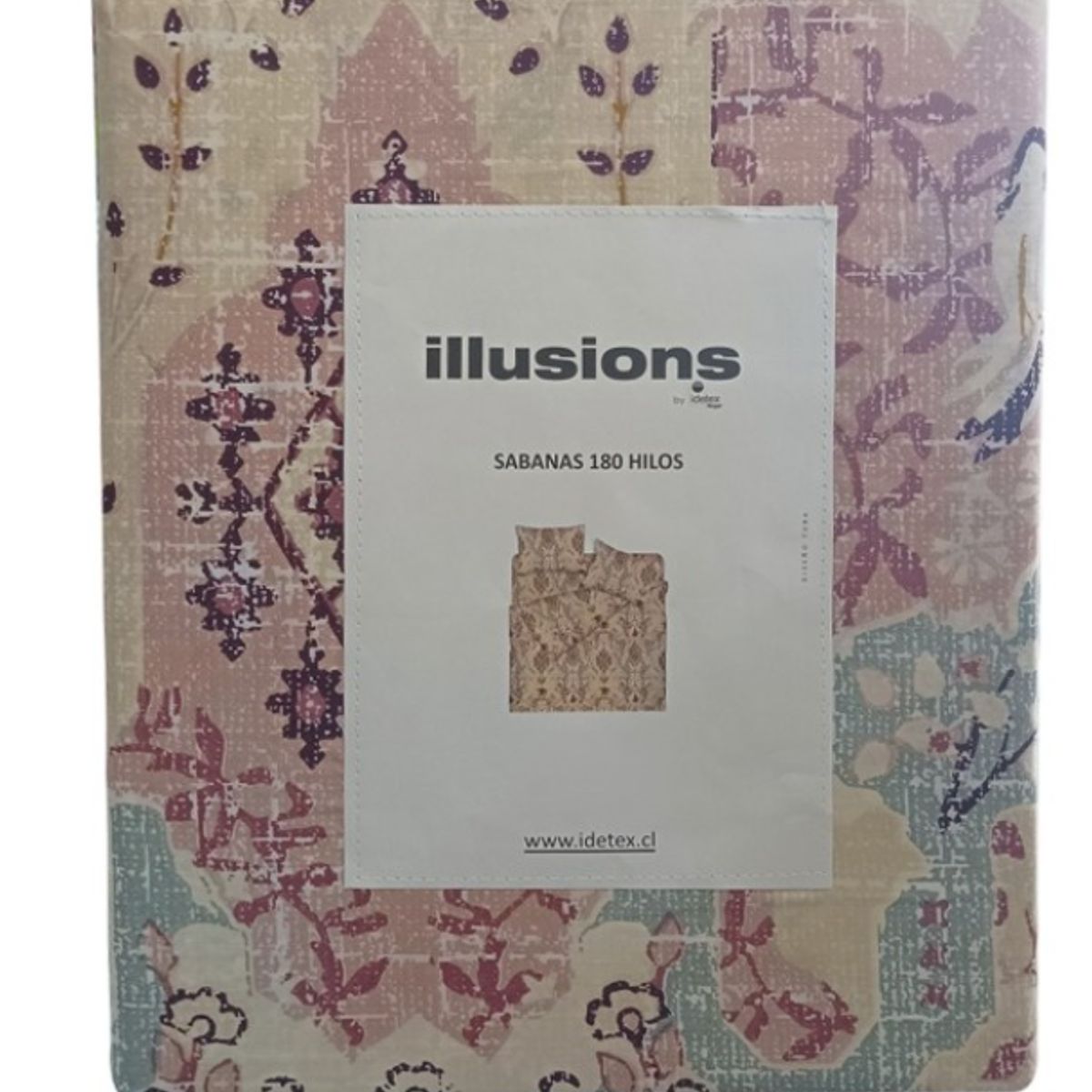 ILLUSIONS - Juego De Sábanas 180 Hilos Tuba Estampa 2.5 Plazas