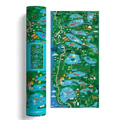 GENERICO - LAPUZZLERA MAPLAGOS MAPA ILUSTRADO RUTA DE LOS LAGOS