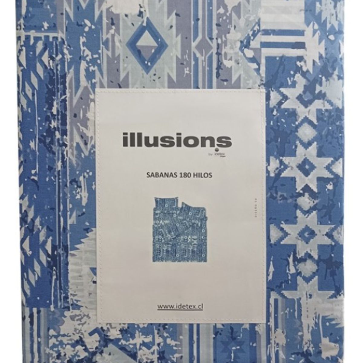 ILLUSIONS - Juego De Sábanas 180 Hilos Su Estampa 2.5 Plazas