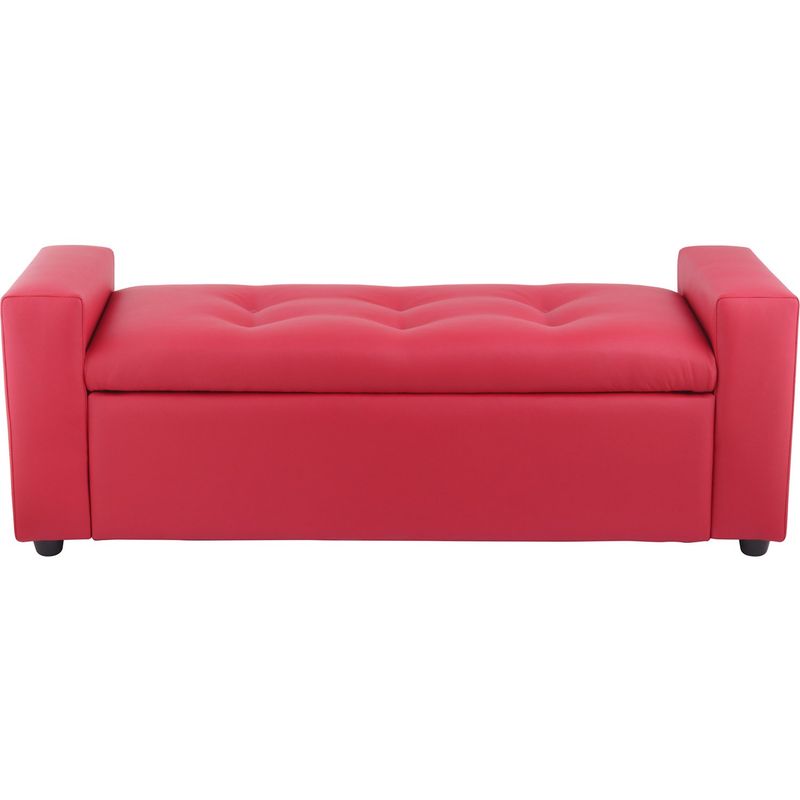 BODEVIR - Banqueta Baul Lawin 2C PU 30 Rojo