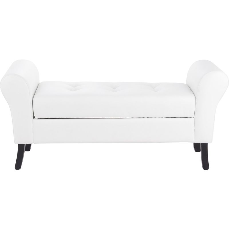 BODEVIR - Banqueta Baul Lua 2C PU 20 Blanco