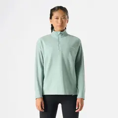 VULCANO - Polerón Mujer Cool Down 1/4 Zip Fleece Jade