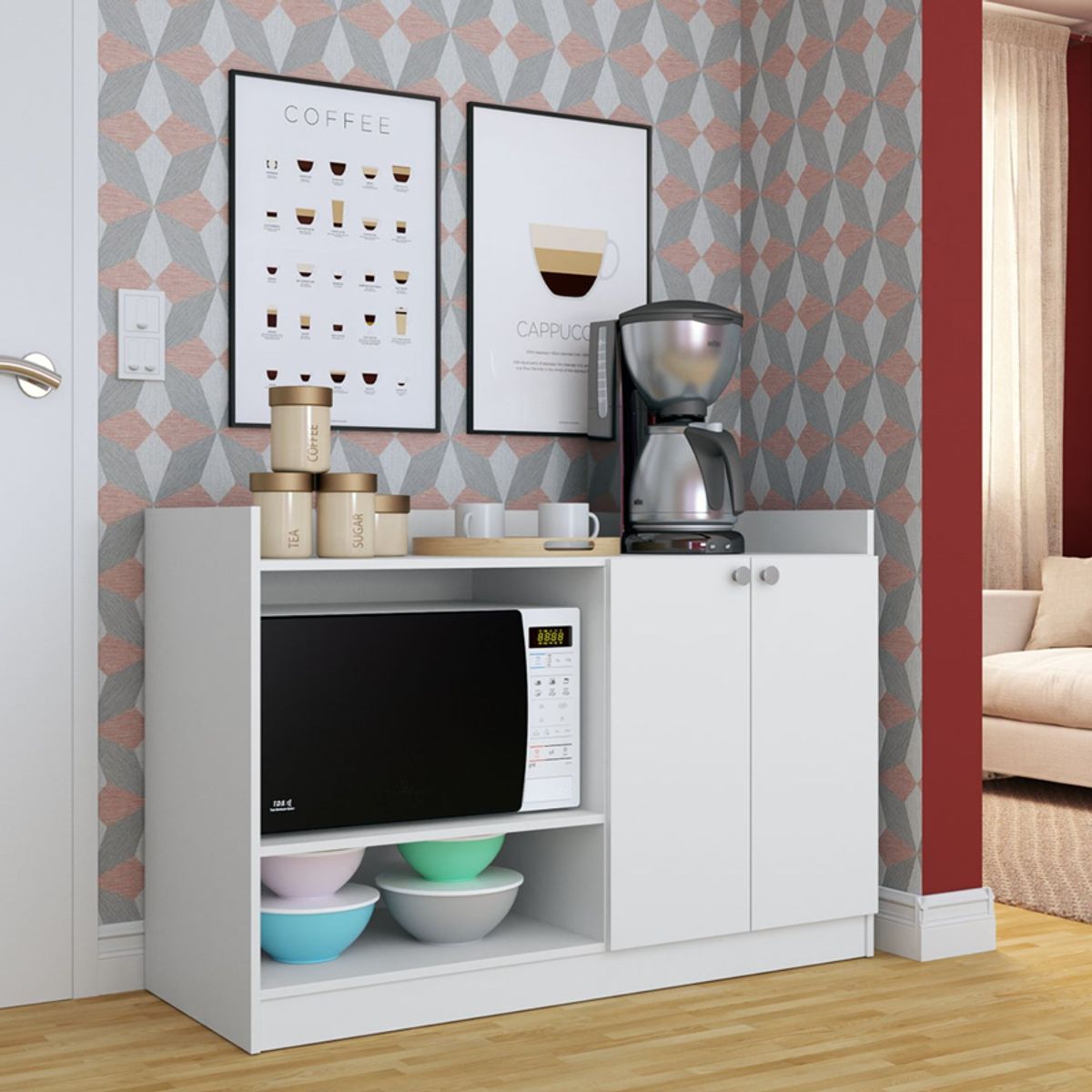 BE DESIGN - Mueble De Cocina 2 Puerta Blanco