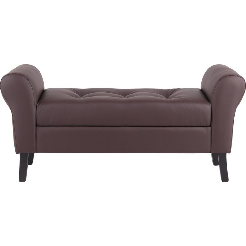 BODEVIR - Banqueta Baul Lua 2C PU 20 Chocolate