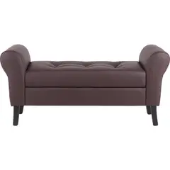 BODEVIR - Banqueta Baul Lua 2C PU 20 Chocolate
