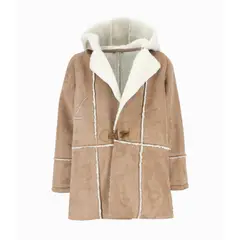 LIMONADA - Abrigo niña gamulán beige