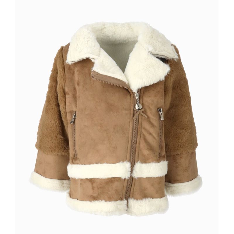 LIMONADA - Chaqueta niña aviadora chocolate Limonada