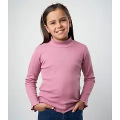LIMONADA - Polera niña beatle burdeo