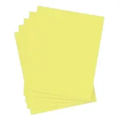 GENERICO - Papel Amarillo Limón A4 80gr Lisa De 100 Hojas Manualidades
