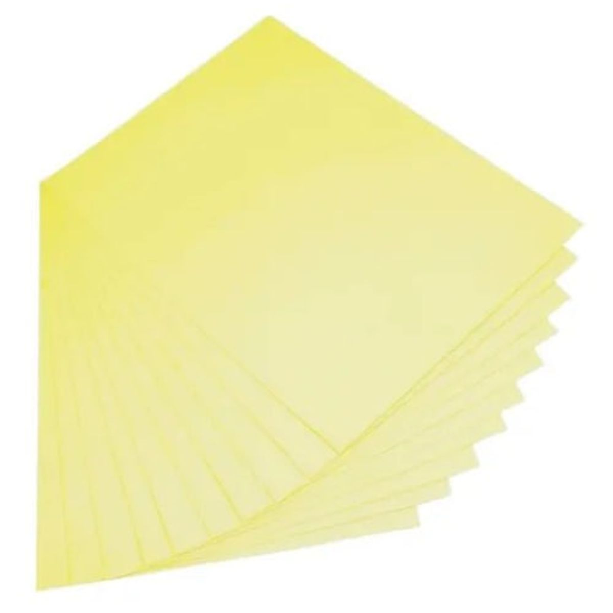 GENERICO - Papel Amarillo Limón A4 80gr Lisa De 100 Hojas Manualidades