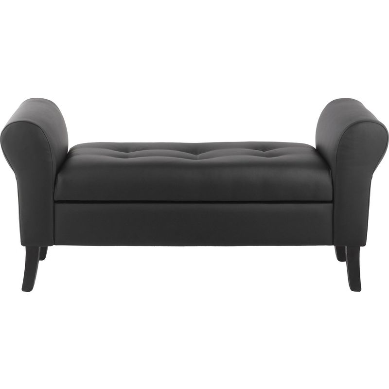 BODEVIR - Banqueta Baul Lua 2C PU 20 Negro