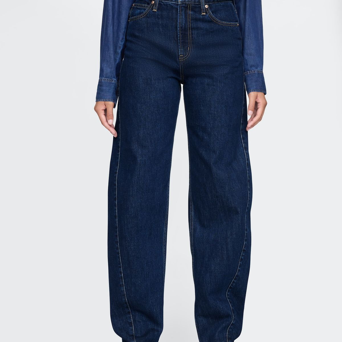 GAP - Jeans Mujer Barrel Azul GAP