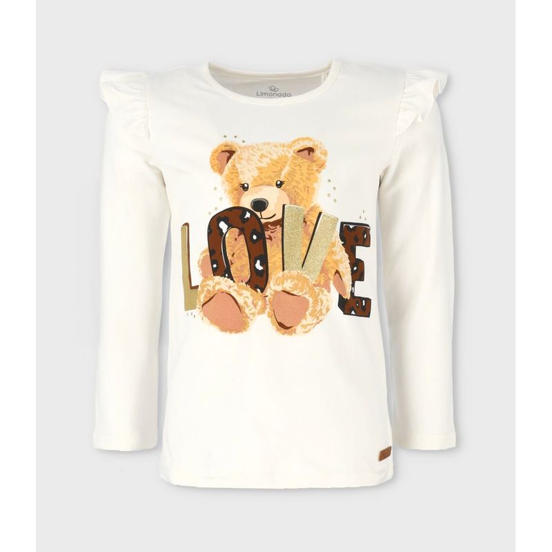 LIMONADA - Polera niña love blanco Limonada