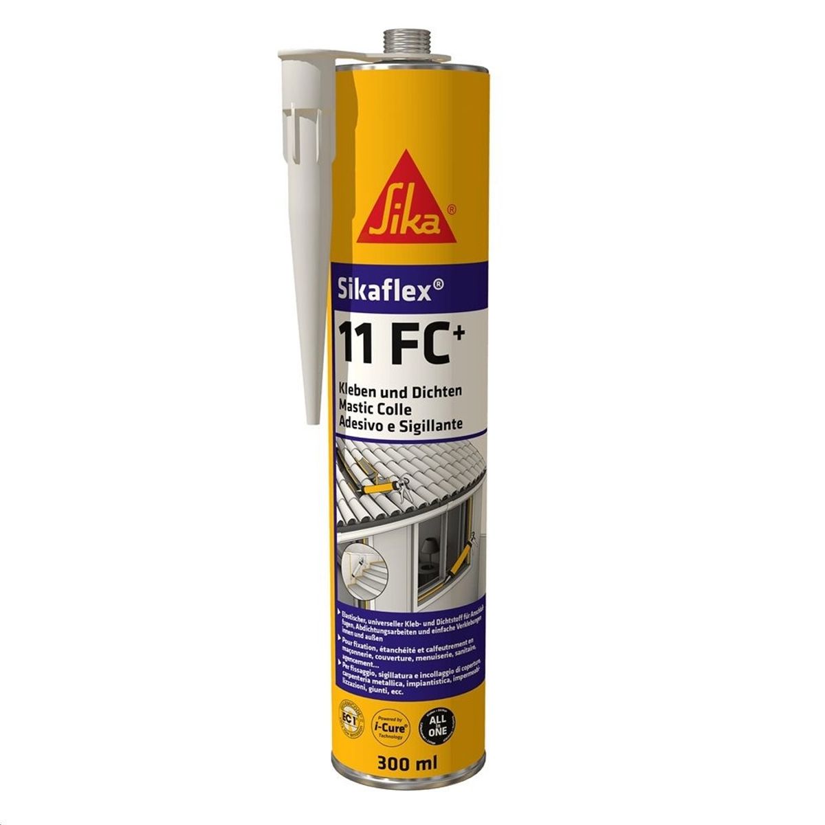 SIKA - ADHESIVO Y SELLANTE SIKAFLEX 11FC+ BLANCO 300ML.