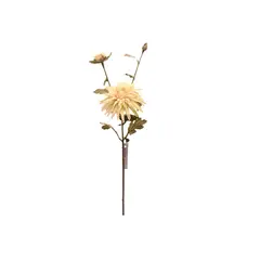 VADELL - Flor de Crisantemo artificial color blanco de 50 cm
