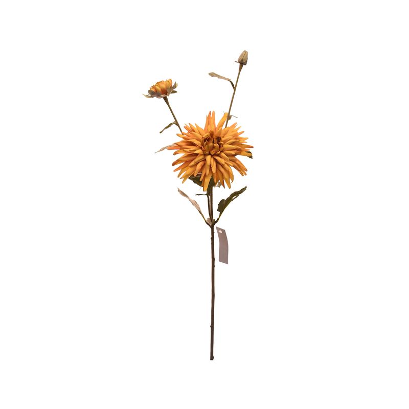 VADELL - Flor de Crisantemo artificial color crema de 50 cm