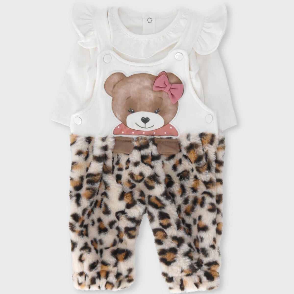 LIMONADA - Jardinera recién nacida animal print blanco Limonada