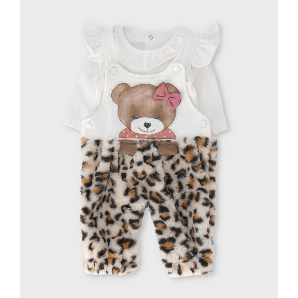 LIMONADA - Jardinera recién nacida animal print blanco Limonada