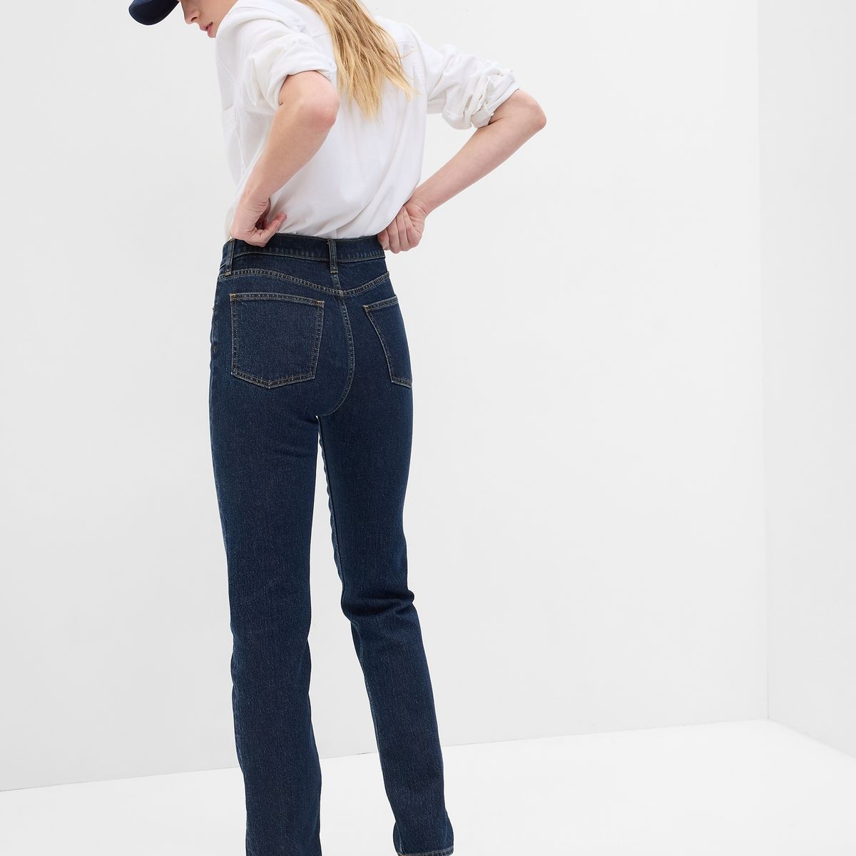 GAP - Jeans Mujer Straight 90s Azul GAP