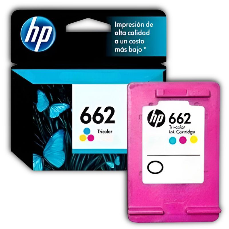 HP - Tinta HP 662 Tricolor Cartridge Original CZ104AL 2ML Color