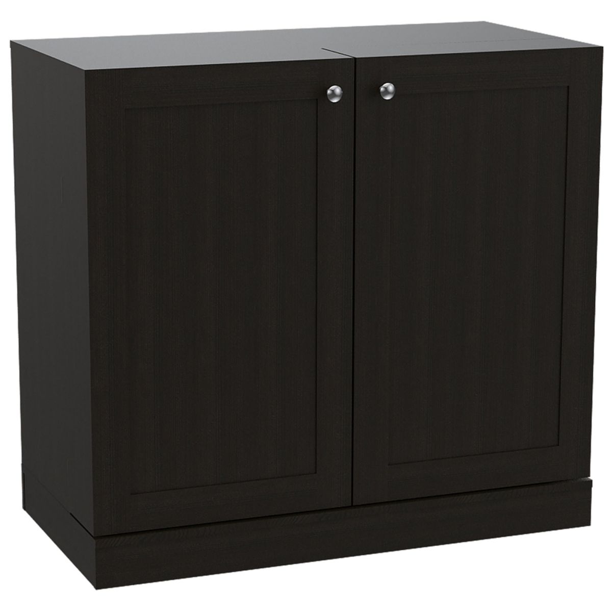FMFURNITURE - Bar Extensible 2 Puertas 1 Cajon Fm-011N Negro