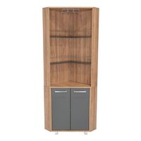 Bar Esquinero 5 Repisas 2 Puertas Fm-013C Café Claro