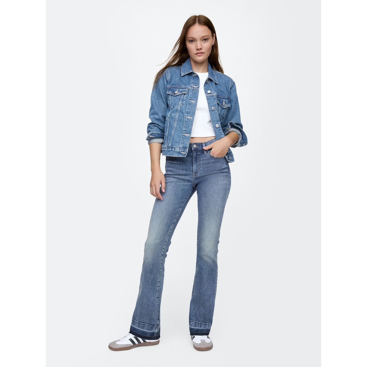 GAP - Jeans Mujer Babyboot Azul GAP