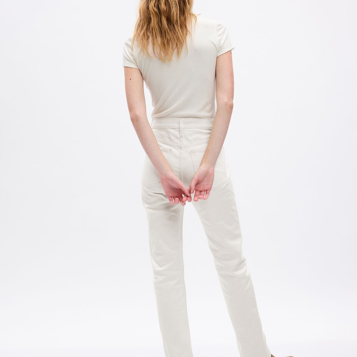 GAP - Jeans Mujer Straight 90s Blanco GAP