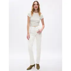GAP - Jeans Mujer Straight 90s Blanco