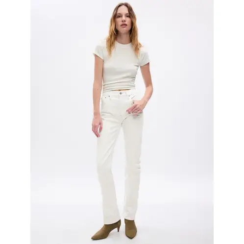 GAP - Jeans Mujer Straight 90s Blanco