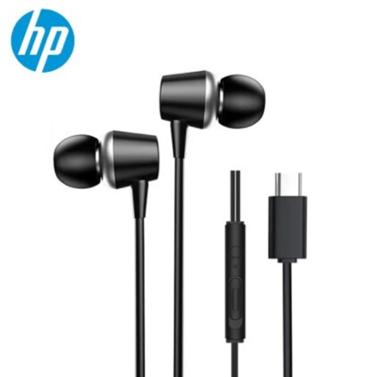 HP - Audífonos In-Ear - HP DHE-7000C - USB-C - Black