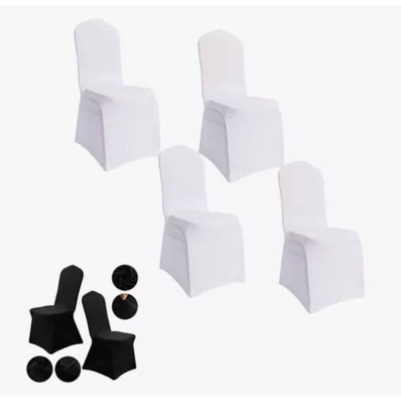 GENERICO - 4 Unidades Funda Sillas Spandex