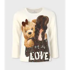 LIMONADA - Polera niña con diseño blanco