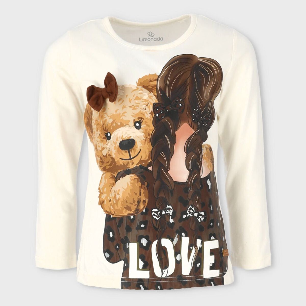 LIMONADA - Polera niña con diseño blanco Limonada