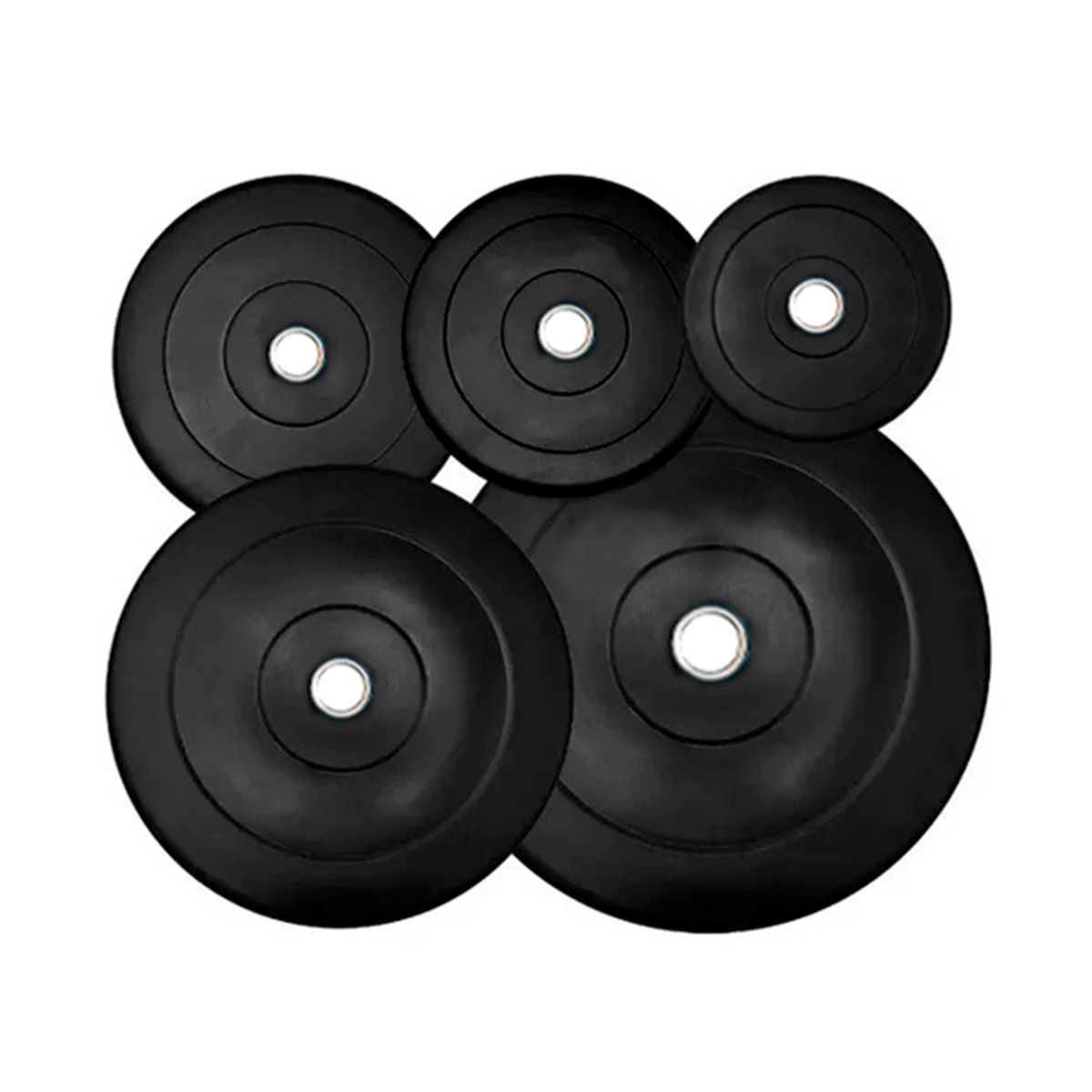 SDFIT - Disco Olimpico E-Rubber con Anillo Central 5 KG