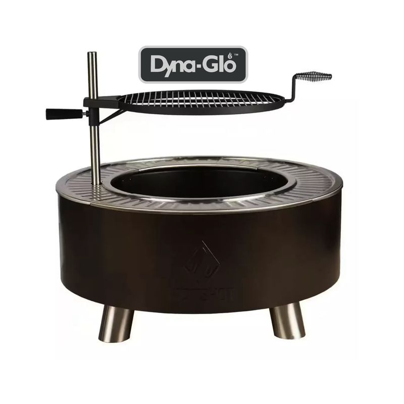 DYNAGLO - Brasero y Parrilla Smokeless Acero HotShot DynaGlo