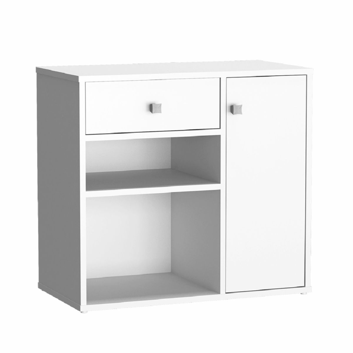 BE DESIGN - Mueble Multiuso Con Puerta Y Cajon Blanco Moveli