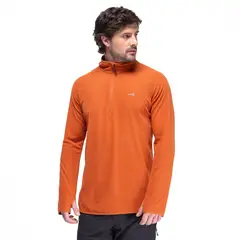 KANO - Poleron Hombre Nano Fleece Terracota Tineo Deportivo