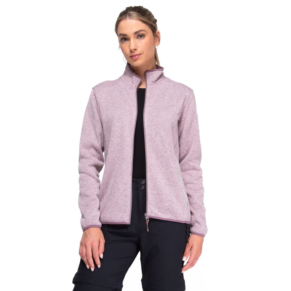 KANO - Chaqueta Polar Tejido Mujer Kano Notro Lila con Bolsillos