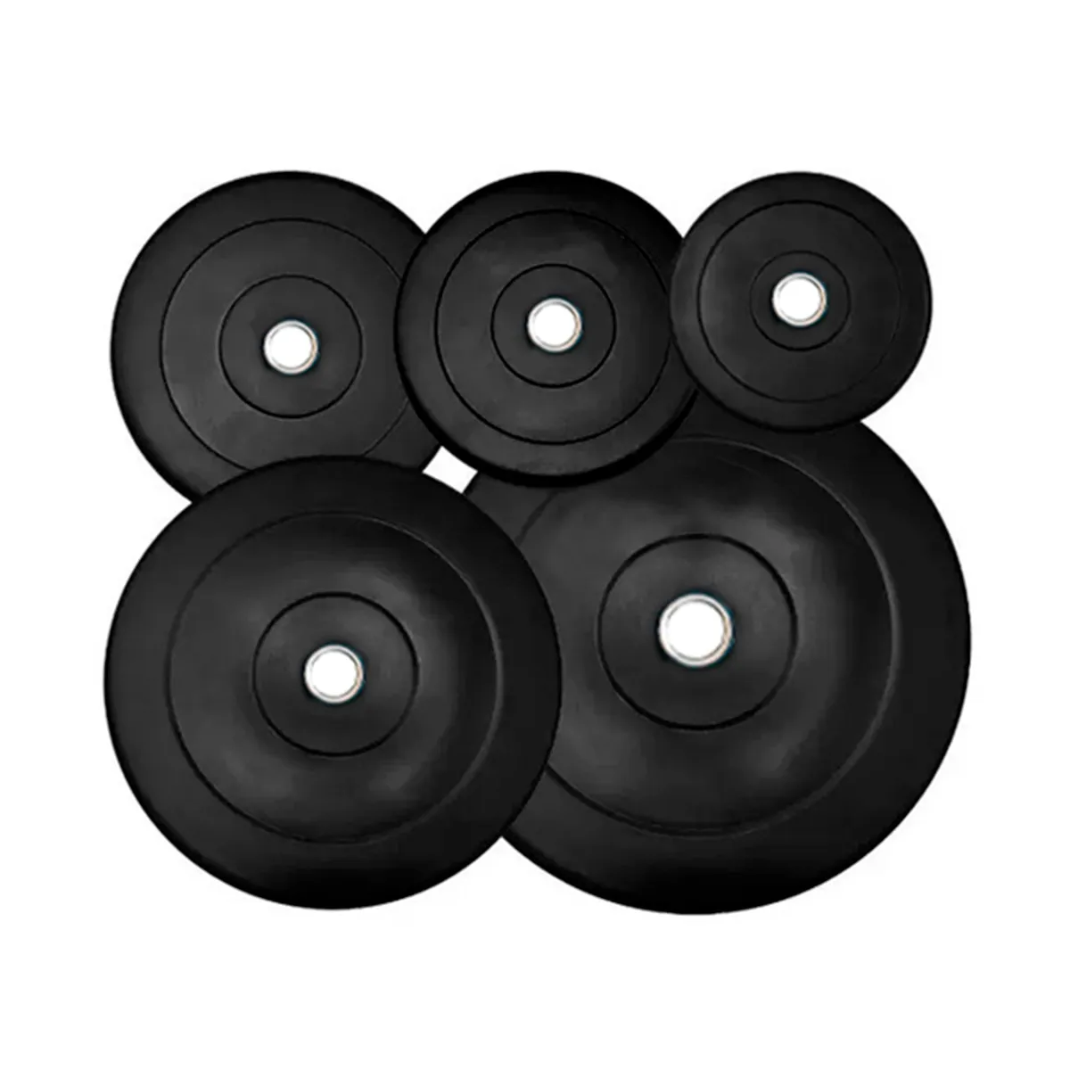 SDFIT - Disco Olimpico E-Rubber con Anillo Central 20 KG