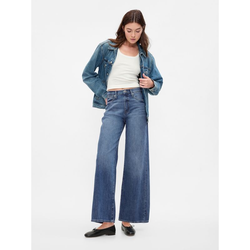 GAP - Jeans Mujer Wide Leg Azul GAP