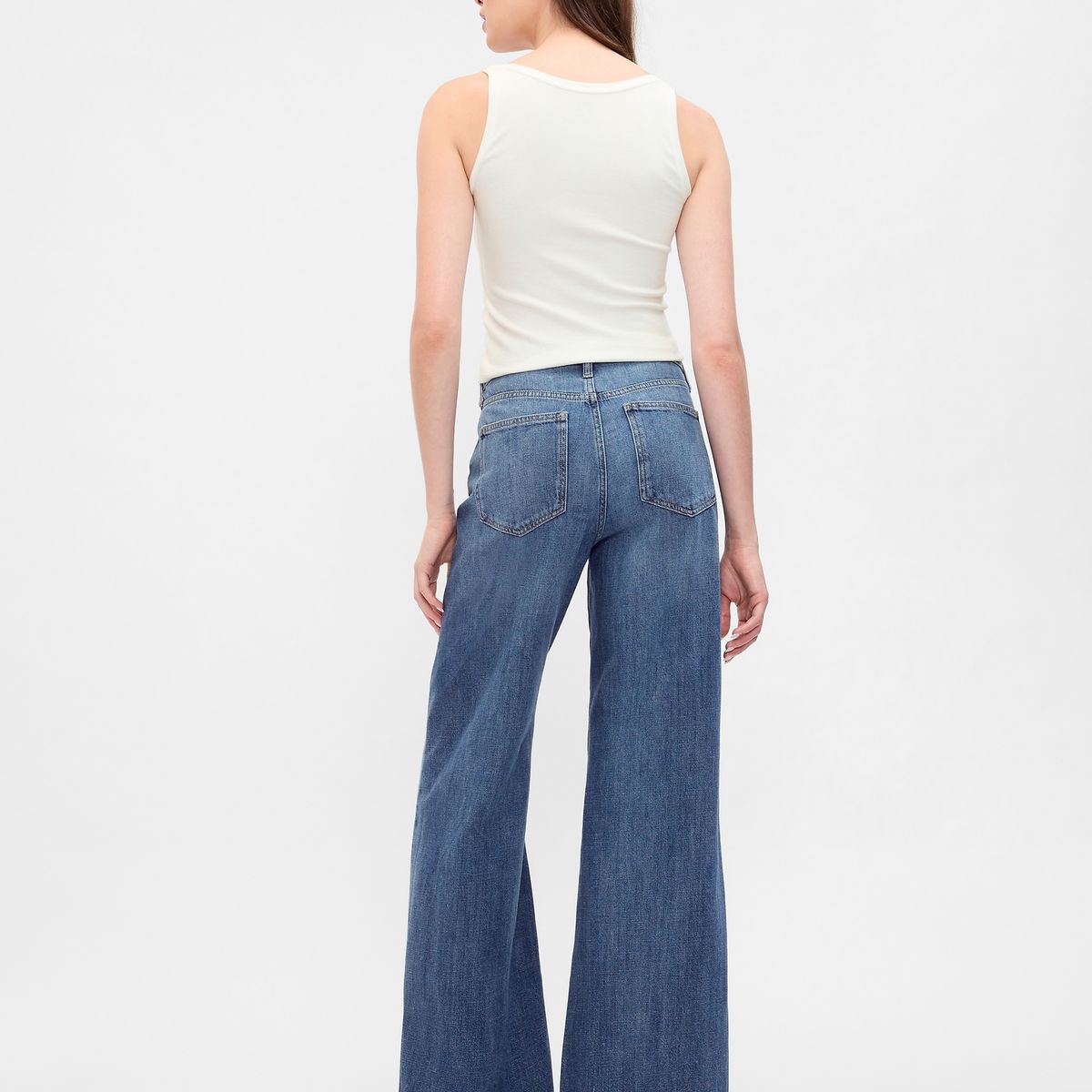 GAP - Jeans Mujer Wide Leg Azul GAP