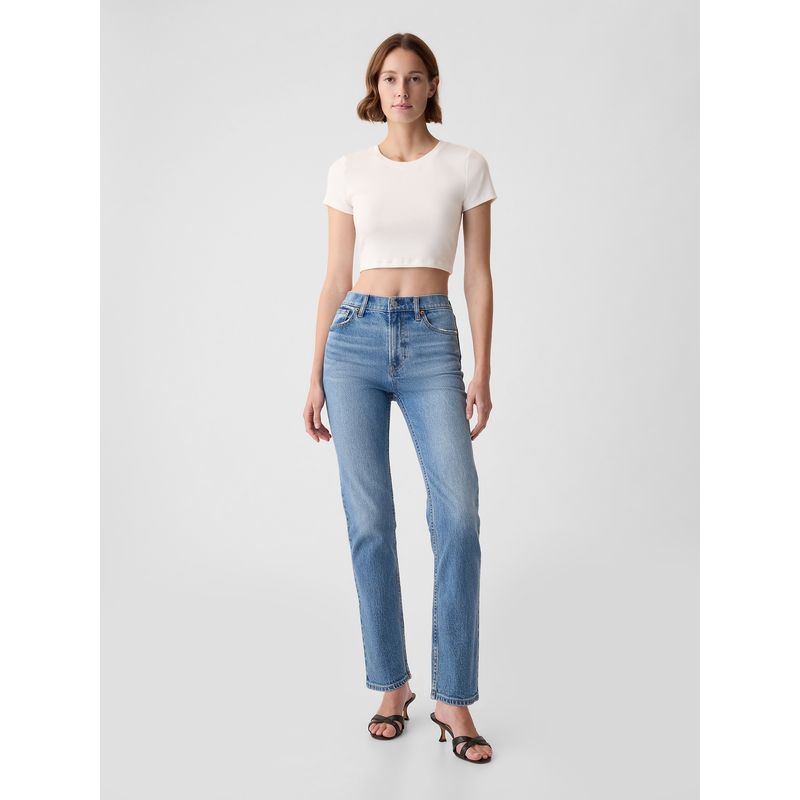 GAP - Jeans Mujer Straight Azul GAP