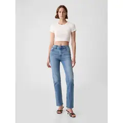 GAP - Jeans Mujer Straight Azul