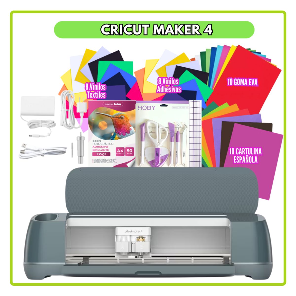CRICUT - KIT Cricut Maker 4 Verde Salvia 10 ORT
