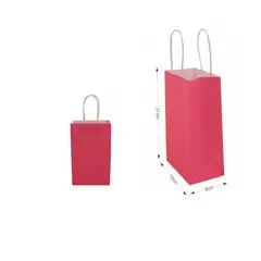 GENERICO - Set 12 Bolsa de papel kraft tamaño S
