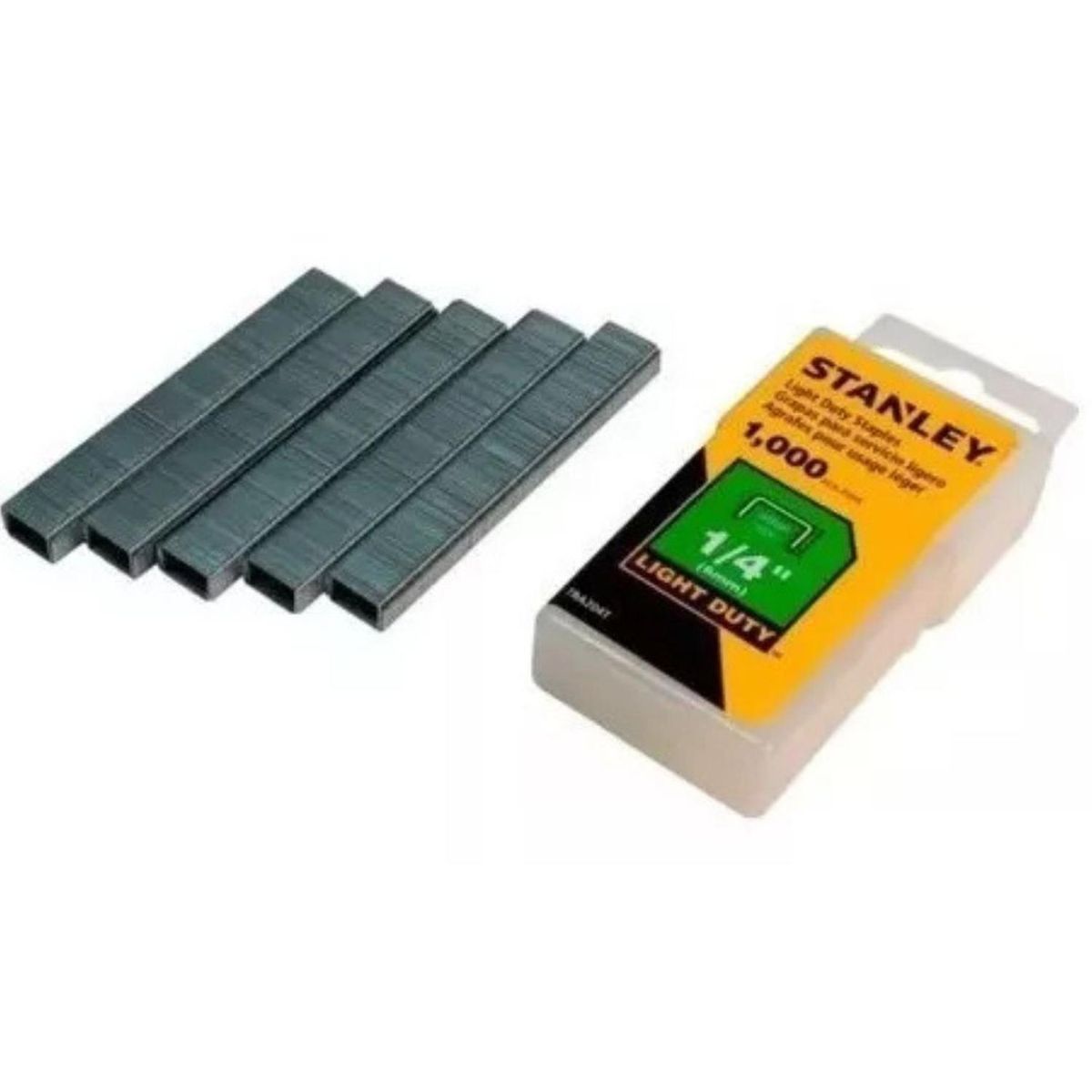 STANLEY - Set 1.000 Grapas Engrapadora Stanley 1/4 Uso Ligero