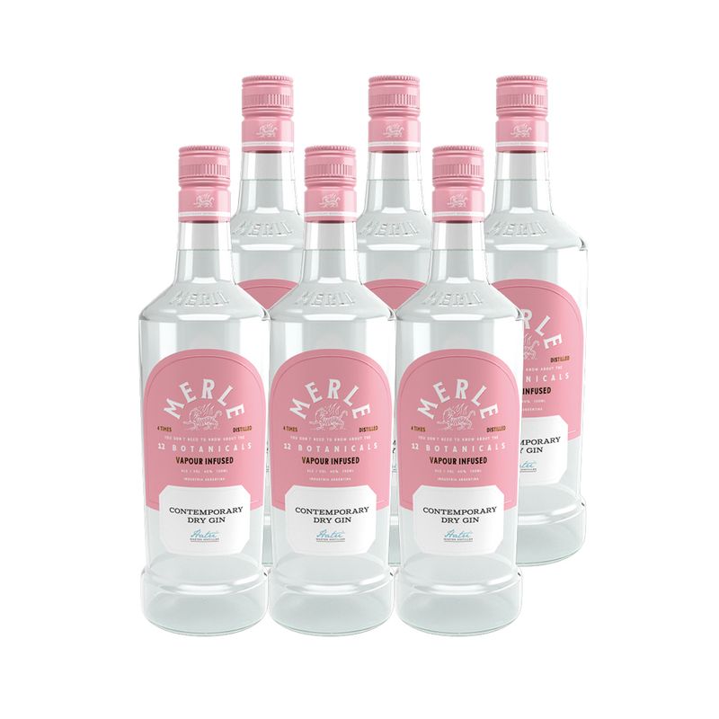 GENERICO - 6x Gin Merle Contemporary Dry 40° 750cc