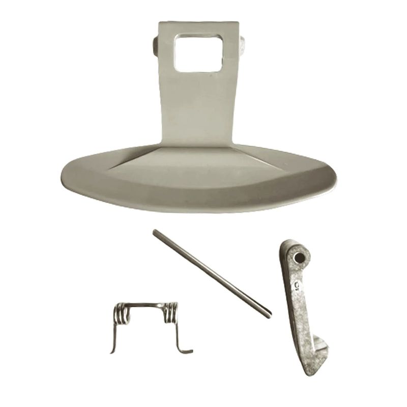 GENERICO - Manilla Plástica Para Lavadora LG Gris - Kit