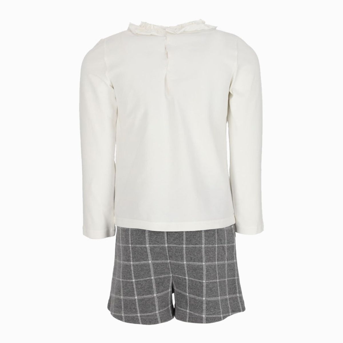 LIMONADA - Conjunto niña de polera y shorts gris Limonada